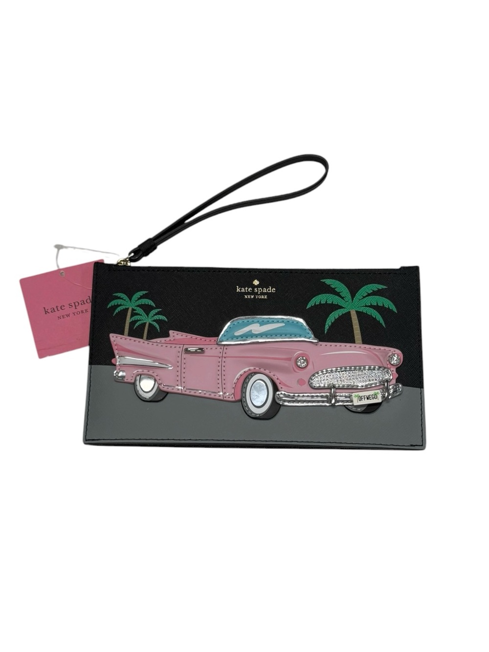 kate spade Pink Cadallic Aria 3D Wristlet NWT